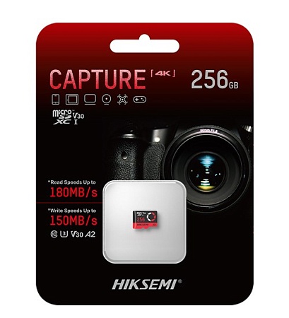 Карта памяти microSDXC 256GB Hiksemi CAPTURE HS-TF-E3/256G
