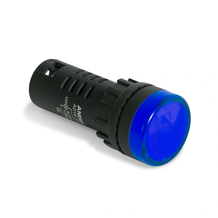 Лампа светодиодная универсальная ANDELI AD16-22D 220V AC/DC (синия)