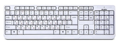 Беспроводная клавиатура SVEN KB-C2200W белая SV-016340