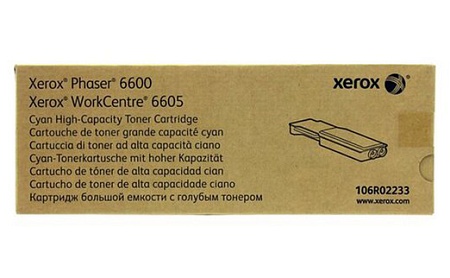 Тонер-картридж Xerox 106R02233 голубой