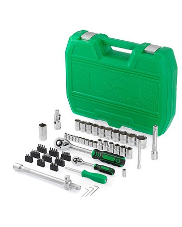 Набор инструментов 72ед., 1/2" и 1/4