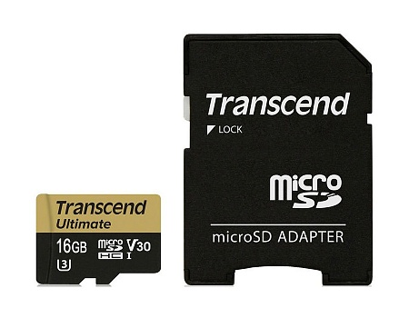 Карта памяти MicroSD 16GB Transcend TS16GUSDU3M