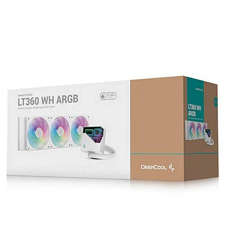 Водяное охлаждение Deepcool LT360 WH ARGB R-LT360-WHAMNC-G-1