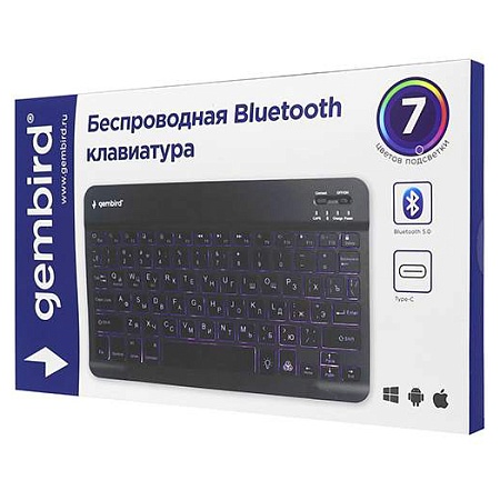 Клавитур Gembird KBW-4N gray