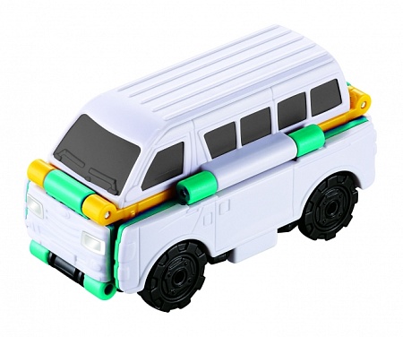 Машинка-трансформер Flip Cars 2 В 1 (Автобус - Микроавтобус)