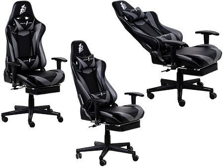 Игровое компьютерное кресло 1st Player FK3 Black/Gray