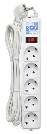 Сетевой фильтр Power Cube SPG-B-10-White 3м