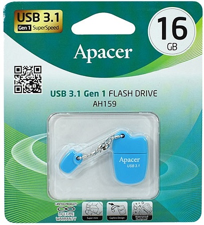 USB флешка 16GB Apacer AH159 AP16GAH159U-1 blue