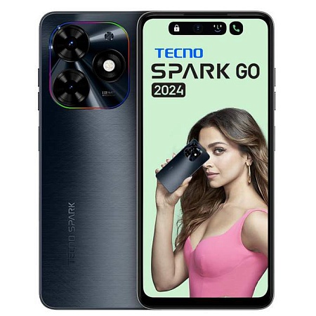 Смартфон TECNO SPARK Go 2024 (BG6) 64+4 GB Gravity Black