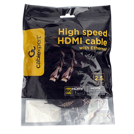 Кабель SVGA, HDMI to HDMI, 2.5m, Cablexpert CCP-HDMI8K-2.5M