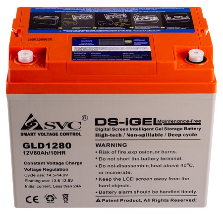 Батарея SVC GLD1280 12В 80 Ач