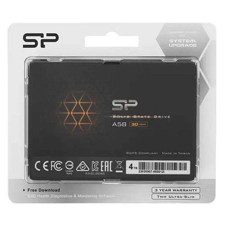 SSD накопитель 4 TB Silicon Power A58 SP004TBSS3A58A25