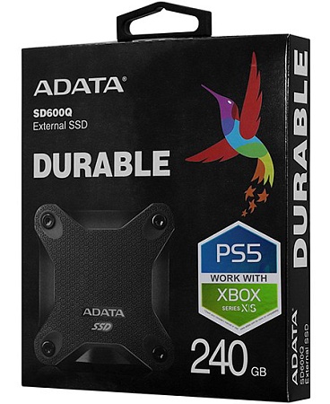 Внешний SSD диск 240 GB ADATA ASD600Q-240GU31-CBK black