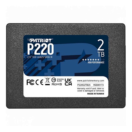 SSD накопитель 2Tb Patriot P220 P220S2TB25