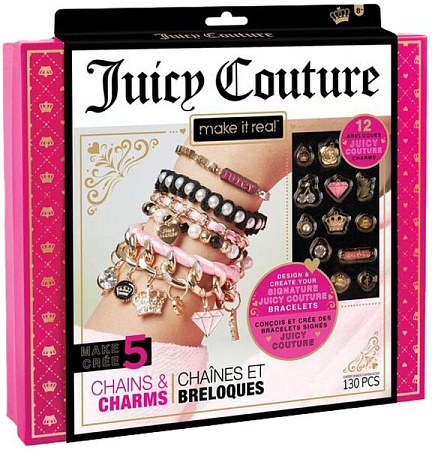 Набор для творчества Make It Real Цепочки с бусинами Juicy Couture Chains & Charms