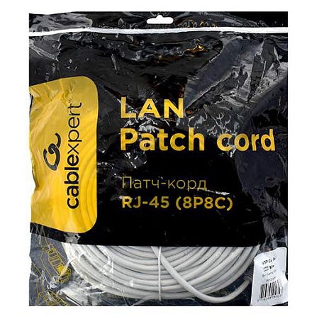 Патч корд UTP 5e-Cat 50 m Cablexpert PP12-50M серый