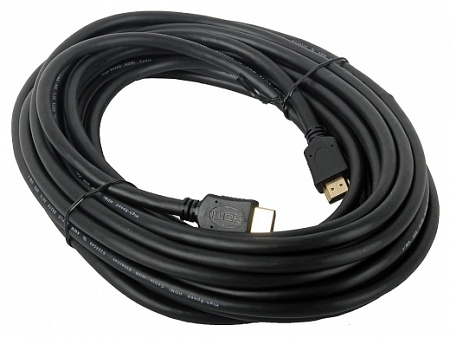 Кабель HDMI Cablexpert CC-HDMI4-10M, 10м, v2.0, 19M/19M, черный, позолоченные разъемы, экран, пакет