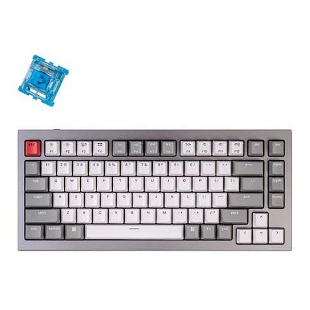 Клавиатура Keychron Q1-N3 Grey Knob Brown Switch RGB Hot-Swap Gateron G pro