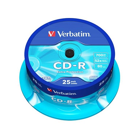 Диск CD-R Verbatim (43432) 700MB 25штук