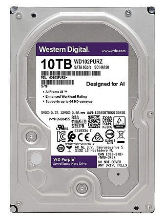 Жесткий диск 10Tb WD Purple WD102PURZ