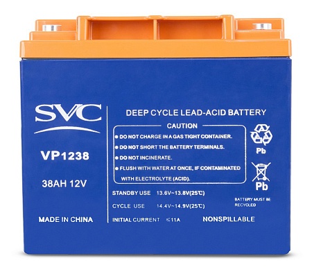Батарея SVC 12В*38 Ач