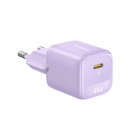 Адаптер питания Baseus FN22 1C 45W EU Nebula Purple E0123303 Адаптер питания Baseus FN22 1C 45W EU Nebula Purple E0123303