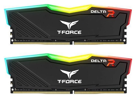 Оперативная память 16Gb kit Team Group DELTA RGB Black HS 2666 MHz