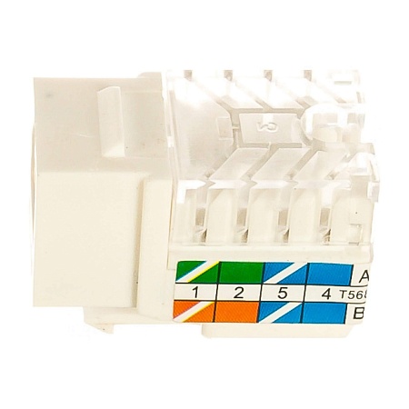 Модуль Keystone RJ45 Cat.6 UTP 90 градусов белый