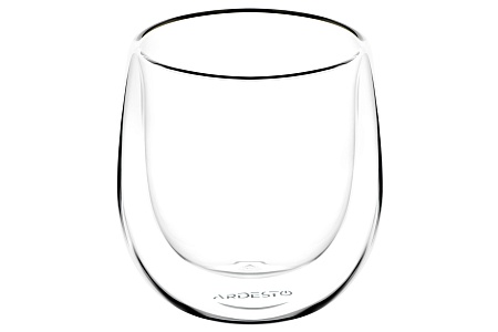 Набор чашек Ardesto с двойными стенками для американо, 120 мл, H 7,5 см, 2 шт, боросиликатное стекло AR2612G