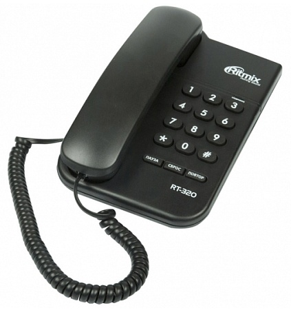 Телефон проводной Ritmix RT-320 Черный