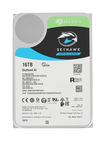 Жесткий диск 16Tb Seagate SkyHawk Al ST16000VE002