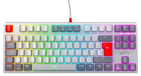 Клавиатура Xtrfy K4 TKL RGB Kailh Red XG-K4-RGB-TKL-RETRO-RRUS