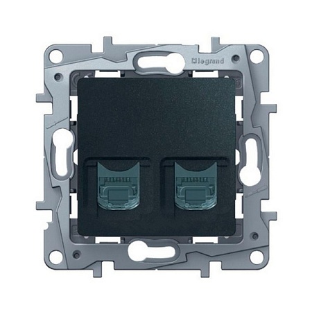 Розетка Legrand 672655 2ХRJ45 5е UTP АНТР ETIKA