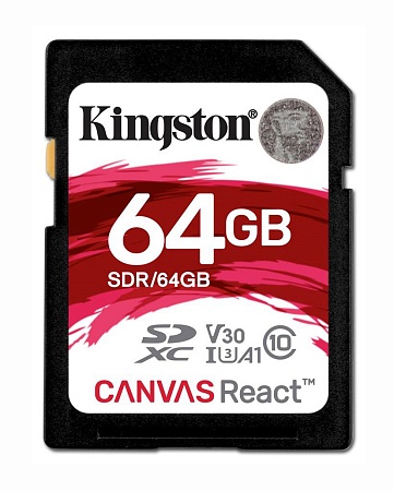 Карта памяти SD 64GB Kingston SDR/64GB
