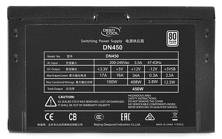 Блок питания Deepcool DN450 DP-230EU-DN450
