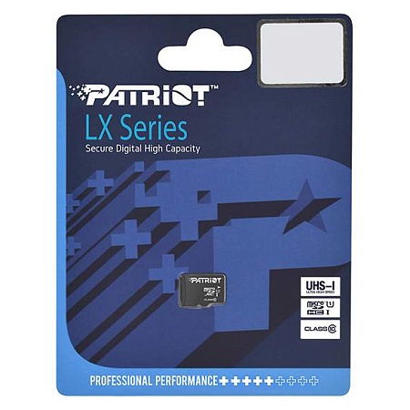 Карта памяти microSDXC 64GB Patriot LX Series PSF64GMDC10