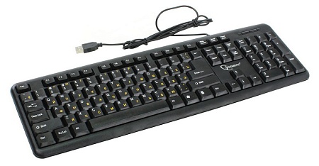 Клавиатура Gembird KB-8320U-Ru-Lat-BL black