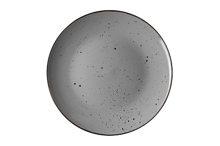 Тарелка обеденная Ardesto Bagheria, 26 см, Grey, керамика AR2926GREY