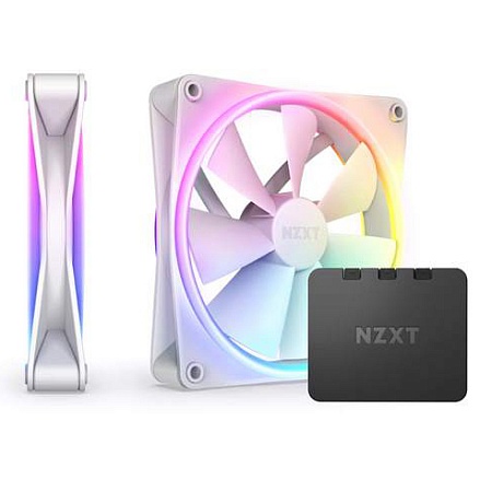 Комплект кулеров для корпуса NZXT F140 RGB DUO RF-D14DF-W1 White 2в1