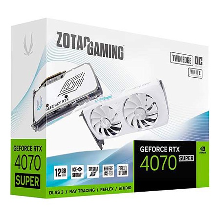 Видеокарта 12 GB ZOTAC GAMING RTX 4070 SUPER TWIN EDGE OC WHITE ZT-D40720Q-10M Видеокарта 12 GB ZOTAC GAMING RTX 4070 SUPER TWIN EDGE OC WHITE ZT-D40720Q-10M