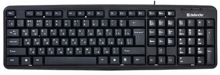 Клавиатура проводная Defender Element HB-520 RU Чёрный