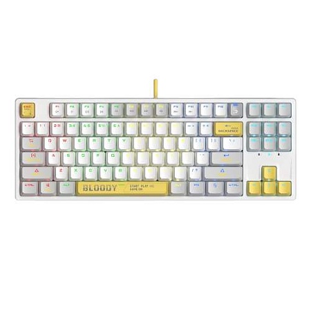 Клавиатура игровая Bloody S87 WHITE