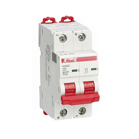 Автоматический выключатель Himel HDB9Z 2Р 6А C 500В DC