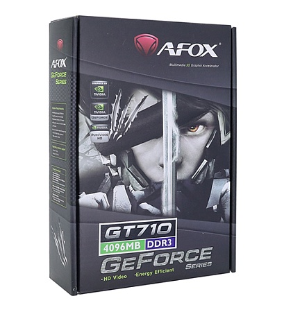 Видеокарта 4 GB Afox GT 710 AF710-4096D3L7-V1