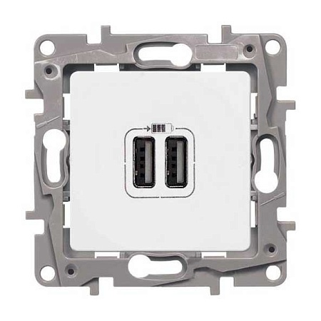 Розетка Legrand 672294 Розетка заряд 2хUSB БЕЛ ETIKA