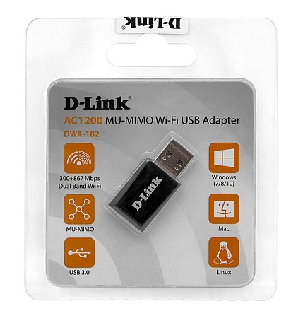 Сетевой адаптер D-Link DWA-182/RU/E1A