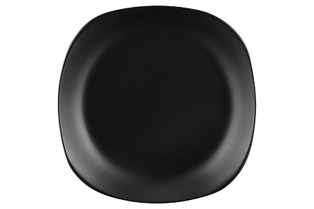 Тарелка десертная квадратная Ardesto Molize, 20 см, черная , керамика AR2919MB