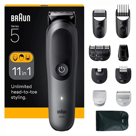 Триммер для бороды, волос и тела Braun AIO5560