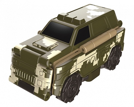 Машинка-трансформер Flip Cars 2 В 1 (Командный грузовик и Грузовик заправщик ВВС)