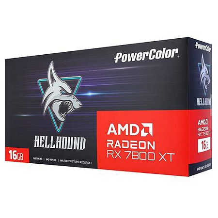 Видеокарта 16 GB PowerColor RX 7800 XT Hellhound RX7800XT 16G-L/OC